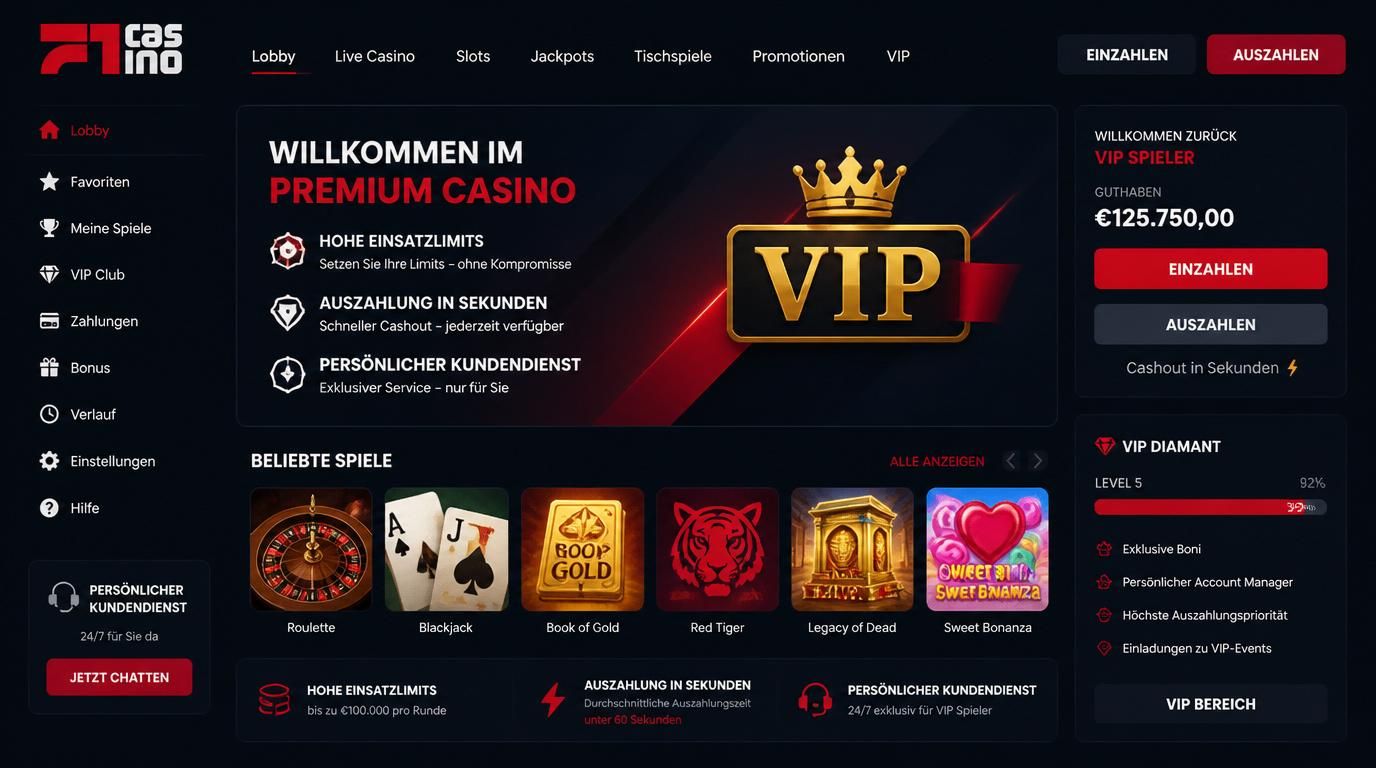 VIP Limitdarstellung und Service 
